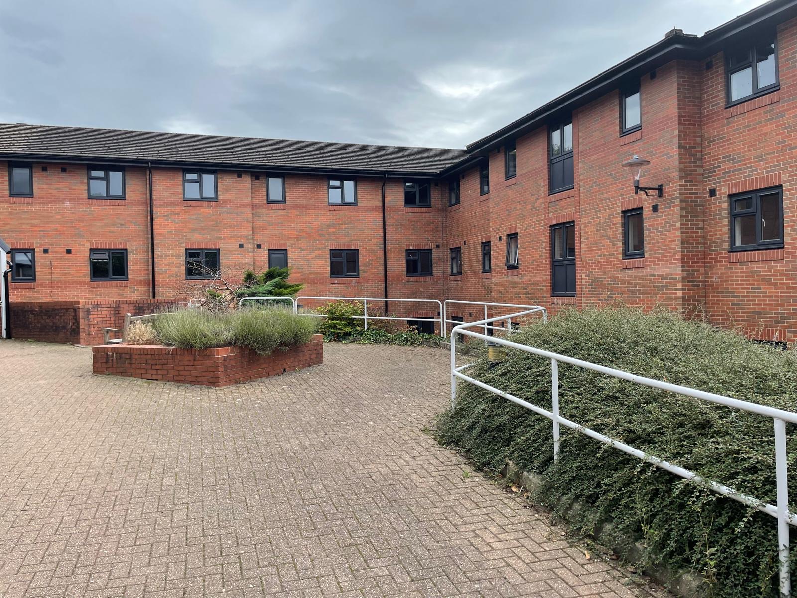 Entrance area and aluminium door installation at Keele University