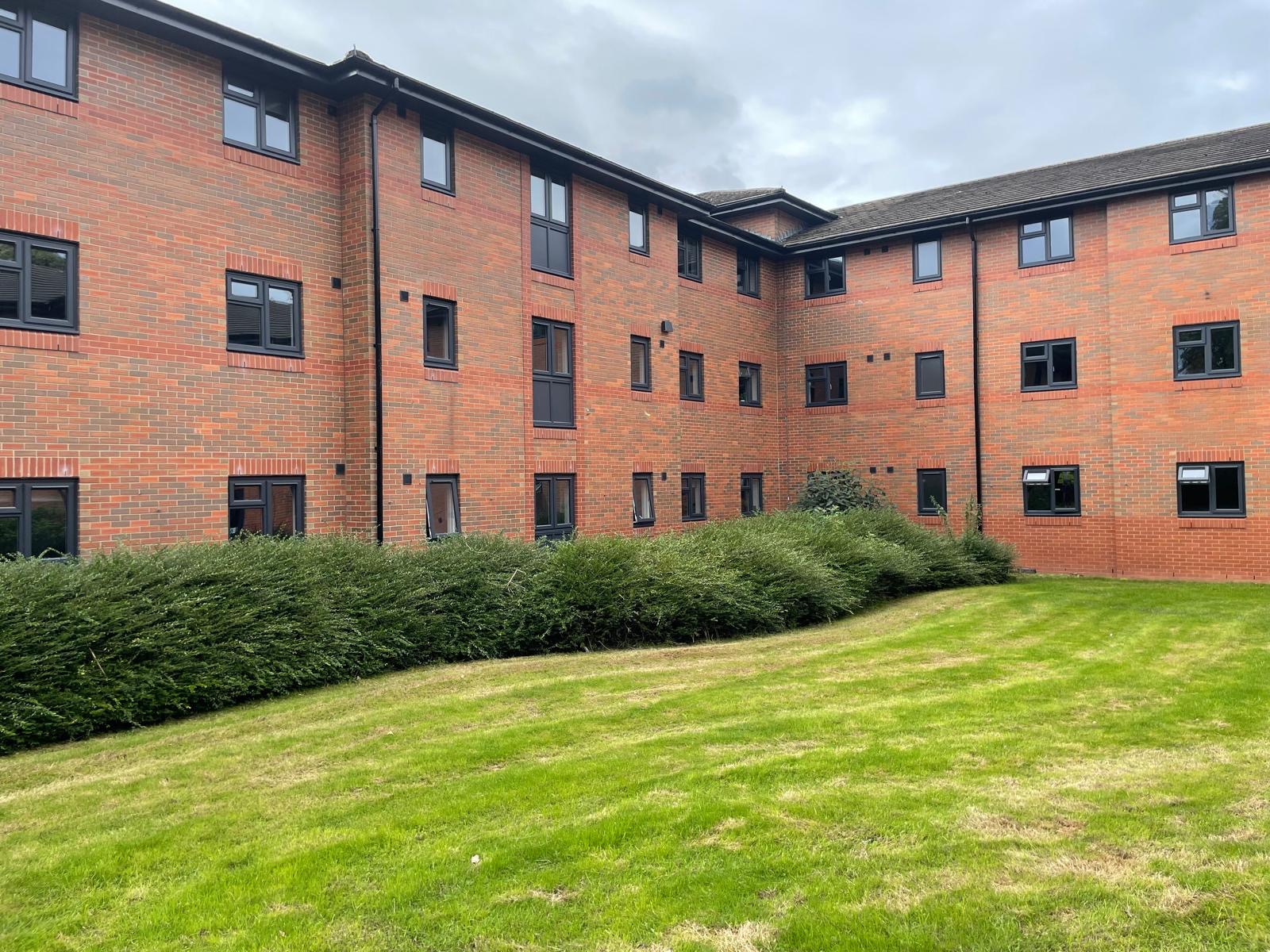 Completed roofline and glazing works at Keele University
